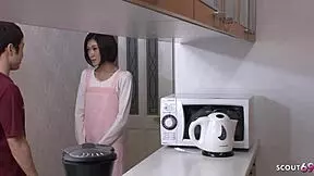 Small Tits Petite Japanese Teen Maid Seduce to Creampie Fuck by Chief at Work