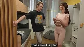 Stepdad's friend tempts defiant teen girl in a dirty game of fucking