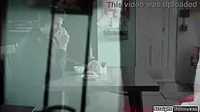 milf stewardess seduces stranger for quickie