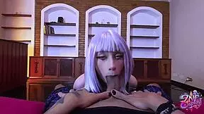 zne cosplay - lucy from cyberpunk edgerunners ft amberzinha free scene