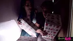 unwrapping busty stepsister jewelz blu on christmas morning family taboo