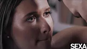 Her big tits bounce wildly as lover pounds her doggy style 😍