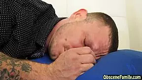 Ebony stepdaughter spends time with her dad in a family setting