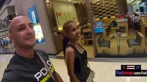 Amateur Thai Teen 18+ Sucks Off Her Big Dick Boyfriend After Bowling Game