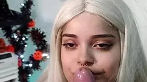 Forbidden Spell: Wellington Loses Control In Intense Blowjob, Cums In Witch's Mouth