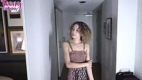 allie the teen babysitter gets cum from boss