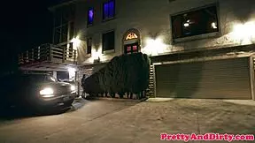 Picked up teen gets hardfucked by crazed chauffeur