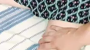 Petite latina milf's bedroom: bent over for doggystyle, pussy eaten, then deep creampie