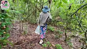 Thai Teen Babe Gets Horny In Forest And Fucks Roughly