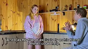 Amateur cheating wife husbands best friend came to visit and cummed in wifes pussy