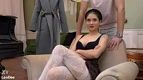 busty applicant undergoes pleasant exam with trainer in pov