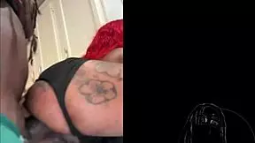 Feeling the intense pleasure as Str8rich fucks sexy redhead ebony teen 18+ in the ass at wild Halloween party in Atlanta