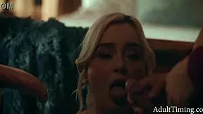 The exorcism of her virginity with stepbrothers, petite 18+ blonde, and a demon