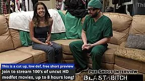 i got creampied while aria nicole was doing my ultrasound pov, it was so messy and hot