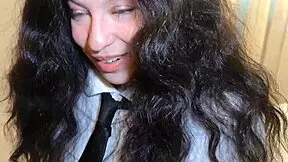 FUCK me NOW school-girl before PARENTS arrive!