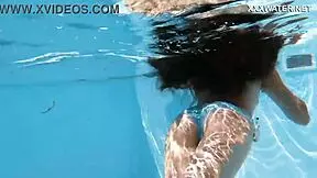 Super Hot Skinny Hungarian Babe Lana Swimming