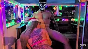 our sexy christmas gift is a sloppy blowjob cumshot