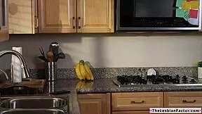 busty lesbian intensely licks pussy and facesits toy