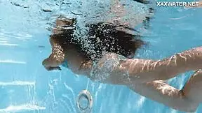 Super Hot Skinny Hungarian Babe Lana Swimming