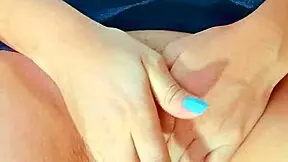 gorgeous tanned desi beauty fingering her pink pussy in homemade video
