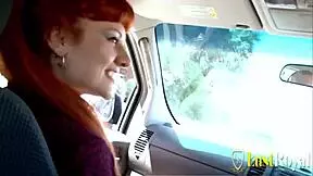 redhead teen lili lou gets outdoor fuck