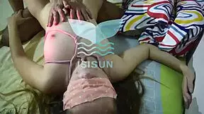 What happens when argentine girl in yellow t-shirt masturbates and stepfather sees?