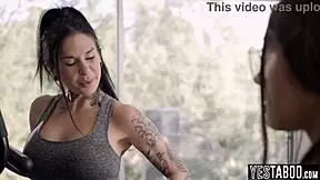 NERDY LESBIAN TEEN MANIPULATES AND FUCKS HER MILF STEPSISTERS GF!