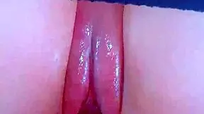Puffy Pink Pussy in Fishnets Takes BBC