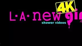 did you see this radiant brunette beauty showering?