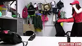 teen pizza girl fucked hard for shoplifting 😡