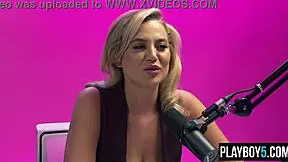 Big natural tits teen Blake Blossom fingers her pussy to intense orgasm.