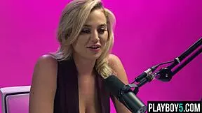 Big natural tits teen Blake Blossom fingers her pussy to intense orgasm.