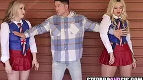 stepsisters sharing one cock?