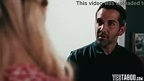 tiny blonde teen student let janitor rail her hairy cunt in class