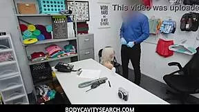 Bodycavitysearch - Nerdy Teen Caught And By Cop For Stealing- Tallie Lorian