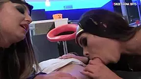 Girls In Costumes Tease Monster Cocks?