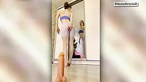 During Sports, The Young Redhead European Babe Got Horny And Started Masturbating Crazily