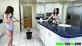 Stepmom And Stepdaughter Spend Time With Stepdad