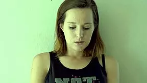 Hot Brunette Smoking Tease in Voyeur Scene