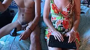 my girlfriend aks me to fuck her hard b4 party, i leave her pussy ful of milk