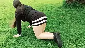 my ugly sister-in-law slut latina colombian exhibitionist takes me to the park to record me and show me her thongs and her pussy wants to heat up the bitch part1 full on red