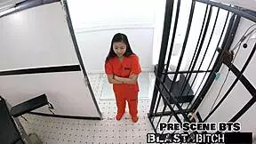 Raya Nguyen's ass gets blasted with cum in a casual scene