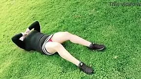 my ugly sister-in-law slut latina colombian exhibitionist takes me to the park to record me and show me her thongs and her pussy wants to heat up the bitch part1 full on red