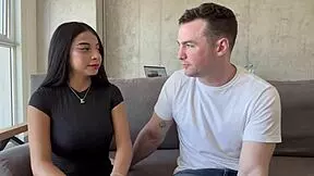 A petite 19-year-old teen embarks on a shop adventure with a white man.