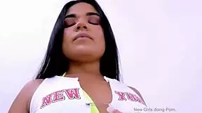 aspiring latina model bends over and takes huge cock deep in her tight pussy during audition