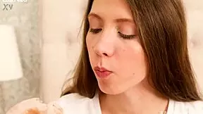 I watched innocent stephanie moon touch herself sensually at home