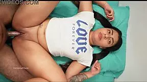 Did the boy last five minutes in his young stepsister's tight pussy before cumming?