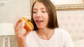 I watched innocent stephanie moon touch herself sensually at home