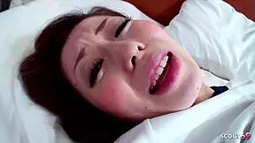 Japanese teen meets older guy in uniform