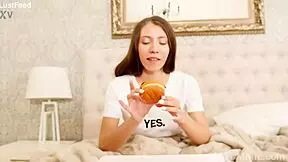 I watched innocent stephanie moon touch herself sensually at home